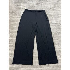 Parisian Signature Pants Womens PS Black Pull On Elastic Waist Rayon Blend